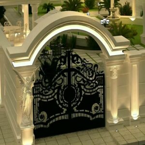 درب حیاط آهنی در استان گیلان