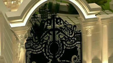 درب حیاط آهنی در استان گیلان
