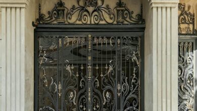درب حیاط آهنی در شهریار