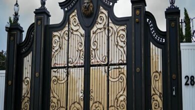 درب حیاط آهنی در ملارد
