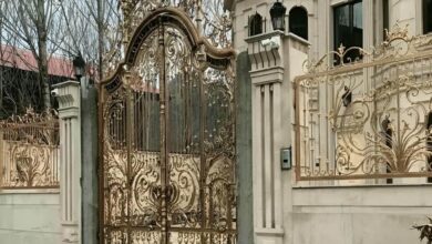 درب حیاط آهنی در استان خوزستان