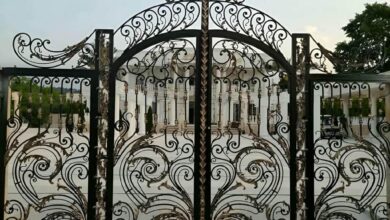 درب حیاط آهنی در پرند