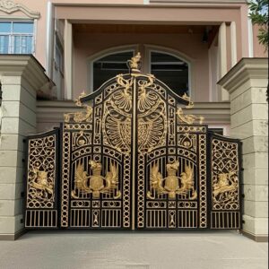 درب حیاط آهنی در اراک