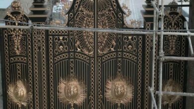 درب حیاط آهنی در کرج