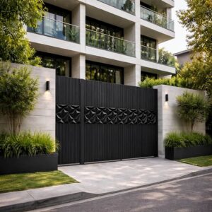 درب حیاط آهنی در سنندج