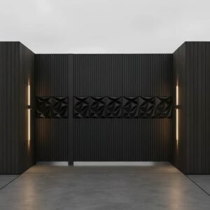 درب حیاط آهنی در اردبیل
