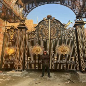 درب حیاط آهنی در اشتهارد