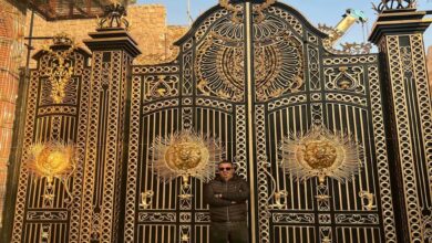 درب حیاط آهنی در اشتهارد