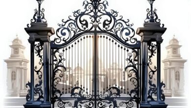 درب حیاط آهنی در دماوند