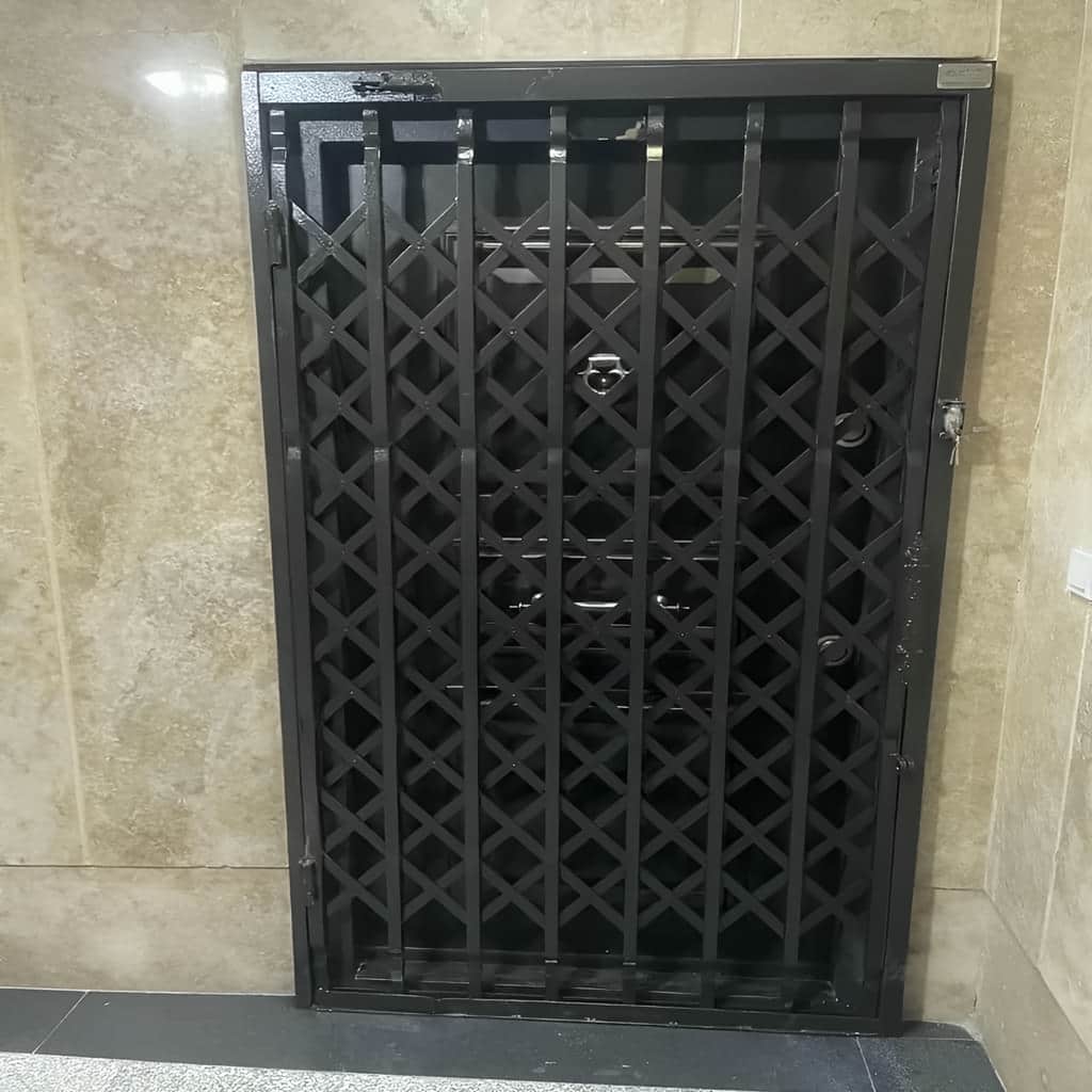 حفاظ آکاردئونی دو جداره ورودی با پوشش رنگ بادوام