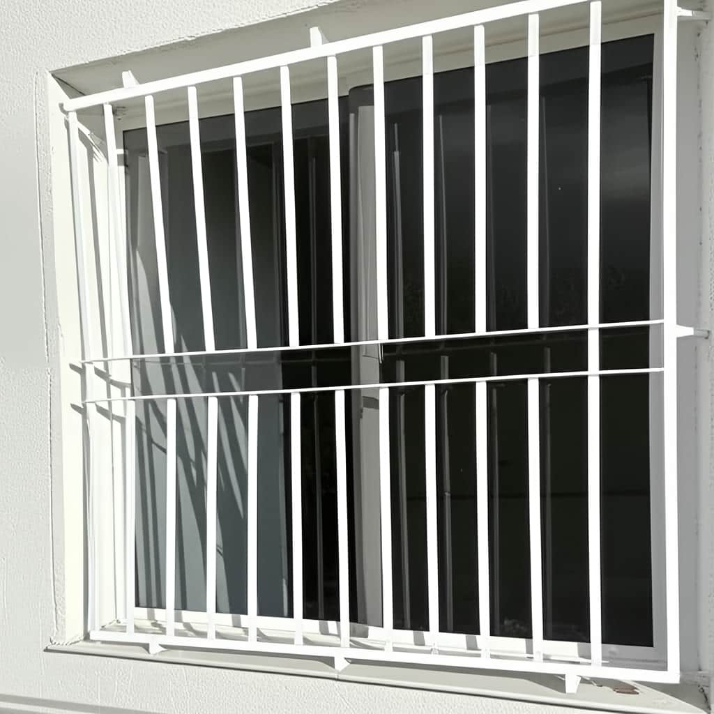 نصب حفاظ پنجره ساده خطی روی قاب پنجره نما