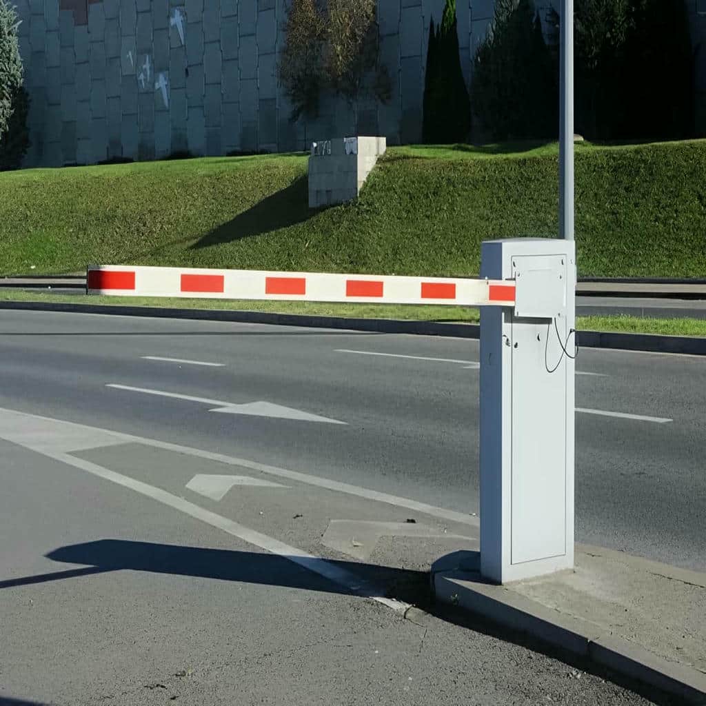 راهبند بازویی LED دار پارکینگ با موتور هماهنگ با تردد