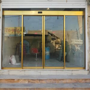 درب اتوماتیک شیشه ای کم صدا موتور آرام با اپراتور کم صدا