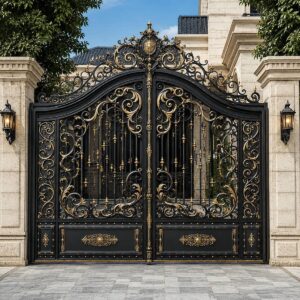 13 طرح درب ویلایی ترموود نما چوب