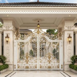 8 مدل درب ویلایی قاب دار محوطه
