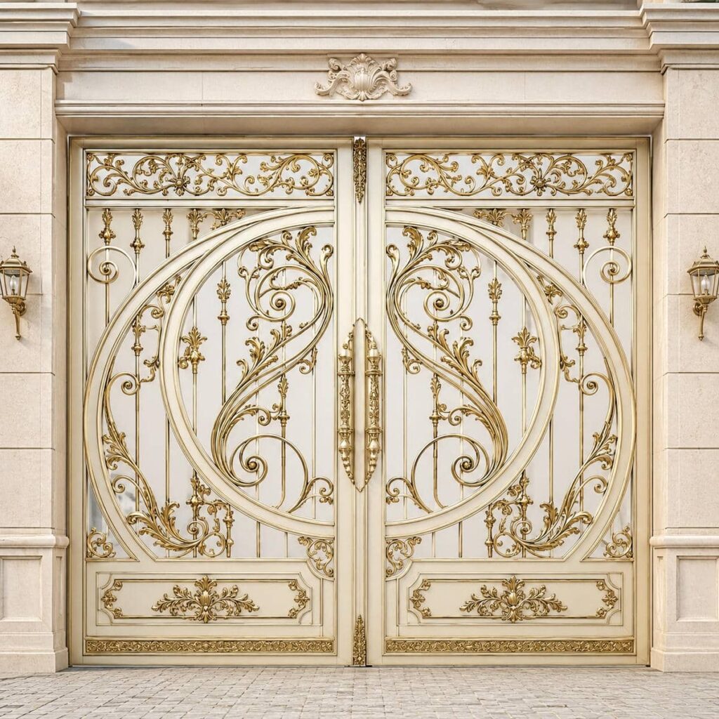 خرید درب حیاط پانل دار برای ورودی پارکینگ