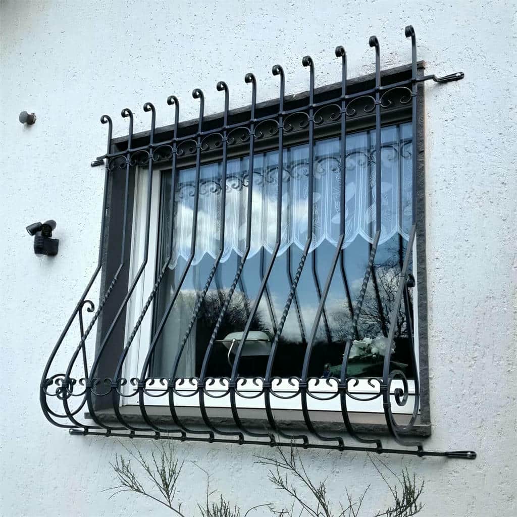 سفارش حفاظ پنجره شیک قاب دار با رنگ ضدزنگ