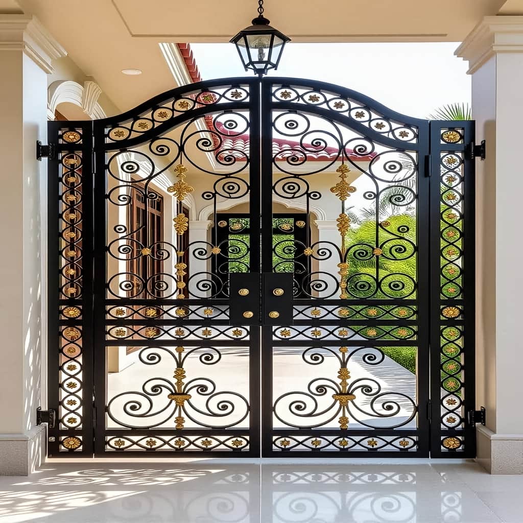 خرید درب حیاط ورودی جنوبی برای ورودی آفتاب گیر