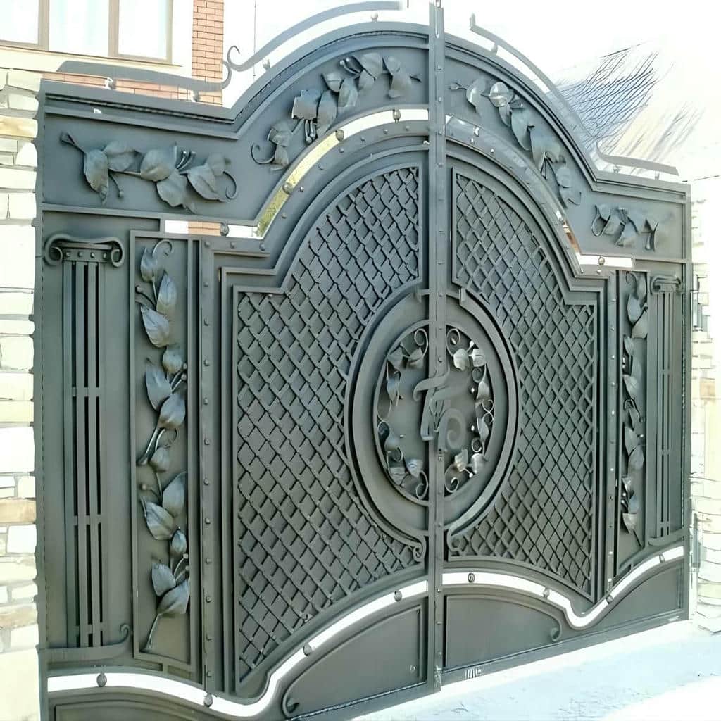 درب ویلایی ورق پانچ با پروفیل مقاوم
