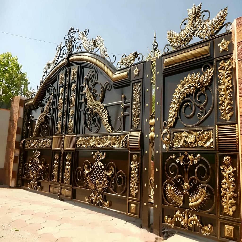 نصب درب ویلایی ماشین رو عریض با چهارچوب تراز