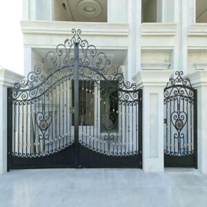11 طرح درب حیاط نمای آجری