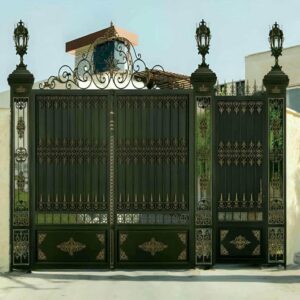 11 مدل درب حیاط فلزی دو لنگه