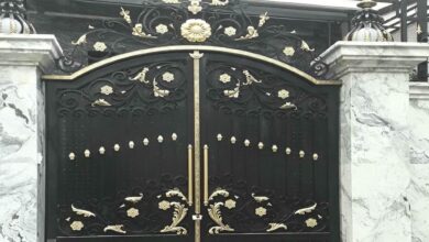 6 نمونه درب حیاط طاق دار