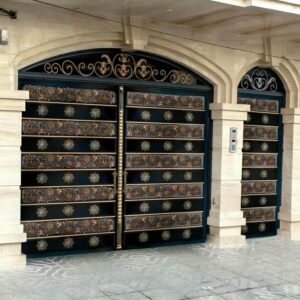 10 مدل درب پارکینگ سنگین شاسی دوبل