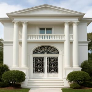 11 مدل درب فلزی باغ دو لنگه