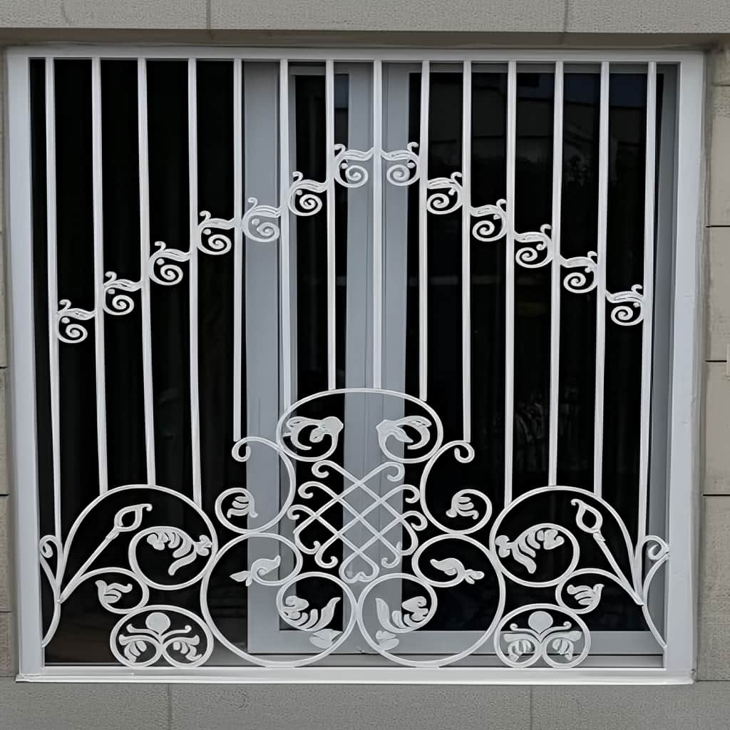 حفاظ پنجره دوجداره با طراحی فلزی