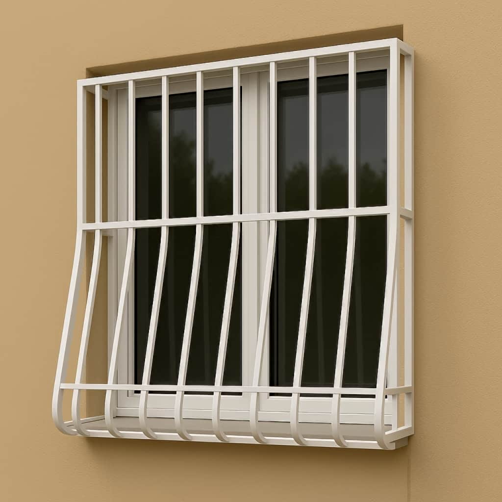 حفاظ پنجره فرفورژه با طراحی دقیق