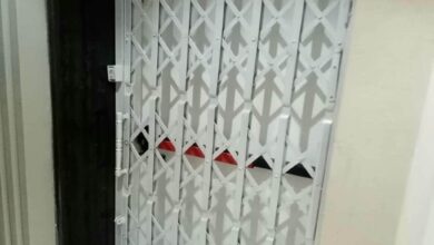 درب آکاردئونی آپارتمان فلزی