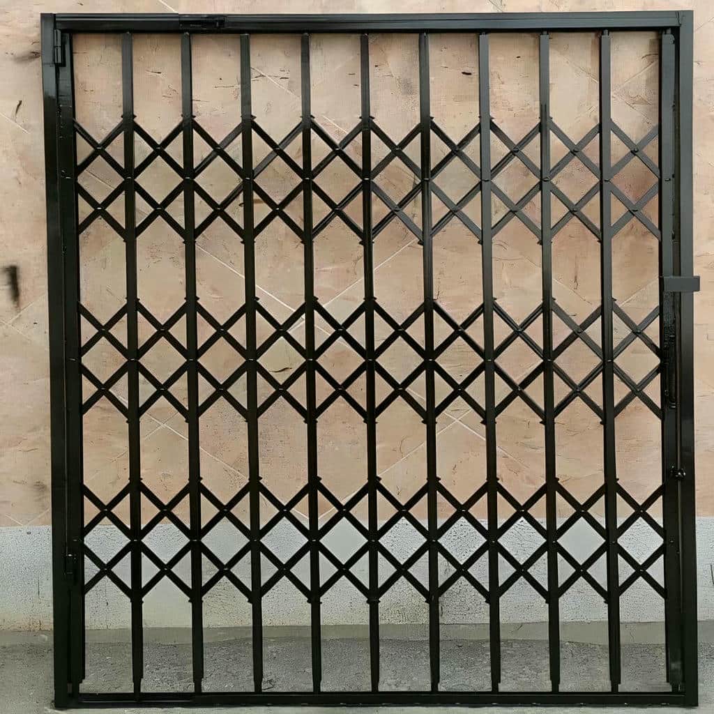 درب آکاردئونی ضد سرقت ساختار فلزی