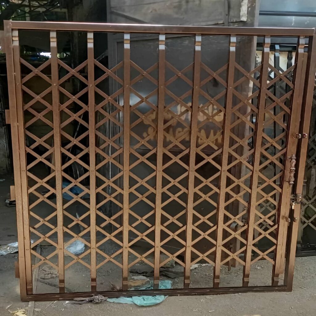 حفاظ ضربدری آکاردئونی با ساختار جمع شونده