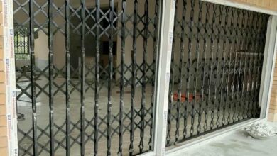 حفاظ درب ضد سرقت فلزی ورودی ساختمان