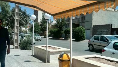 سایبان دوطرفه ساختار متحرک