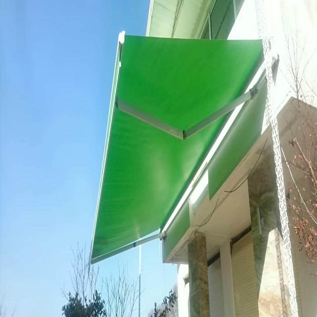 چادر برقی بازویی برای نمای مدرن