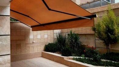 سایبان حیاط با موتور اتوماتیک