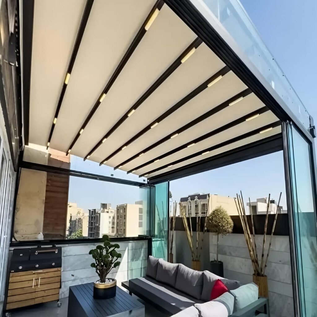 چادر برقی پوشش مقاوم پارچه‌ای