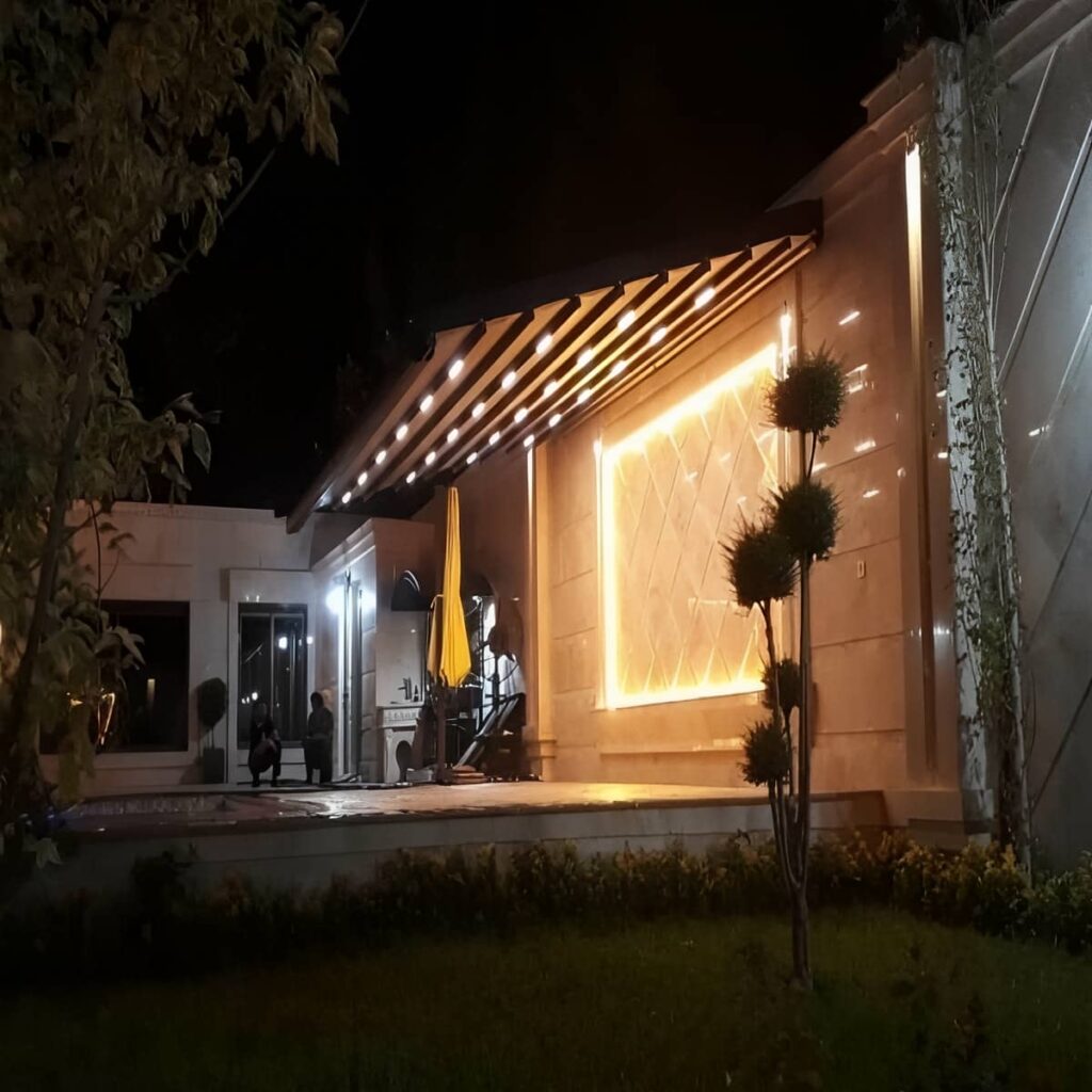 سقف متحرک پارچه ای سازه جمع شونده