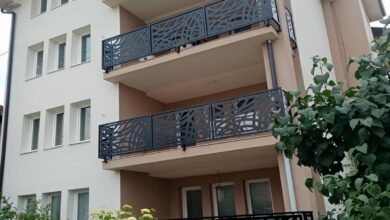 نرده کلاسیک بالکن با طراحی سنتی