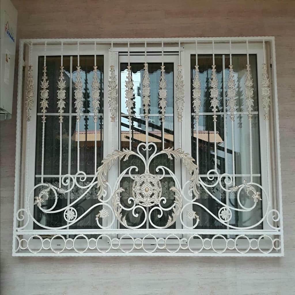 حفاظ پنجره فرفورژه با پوشش مقاوم