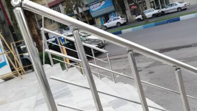نرده تراس فلزی برای دهانه های بزرگ
