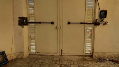 اپراتور درب پارکینگ با طراحی هماهنگ نما