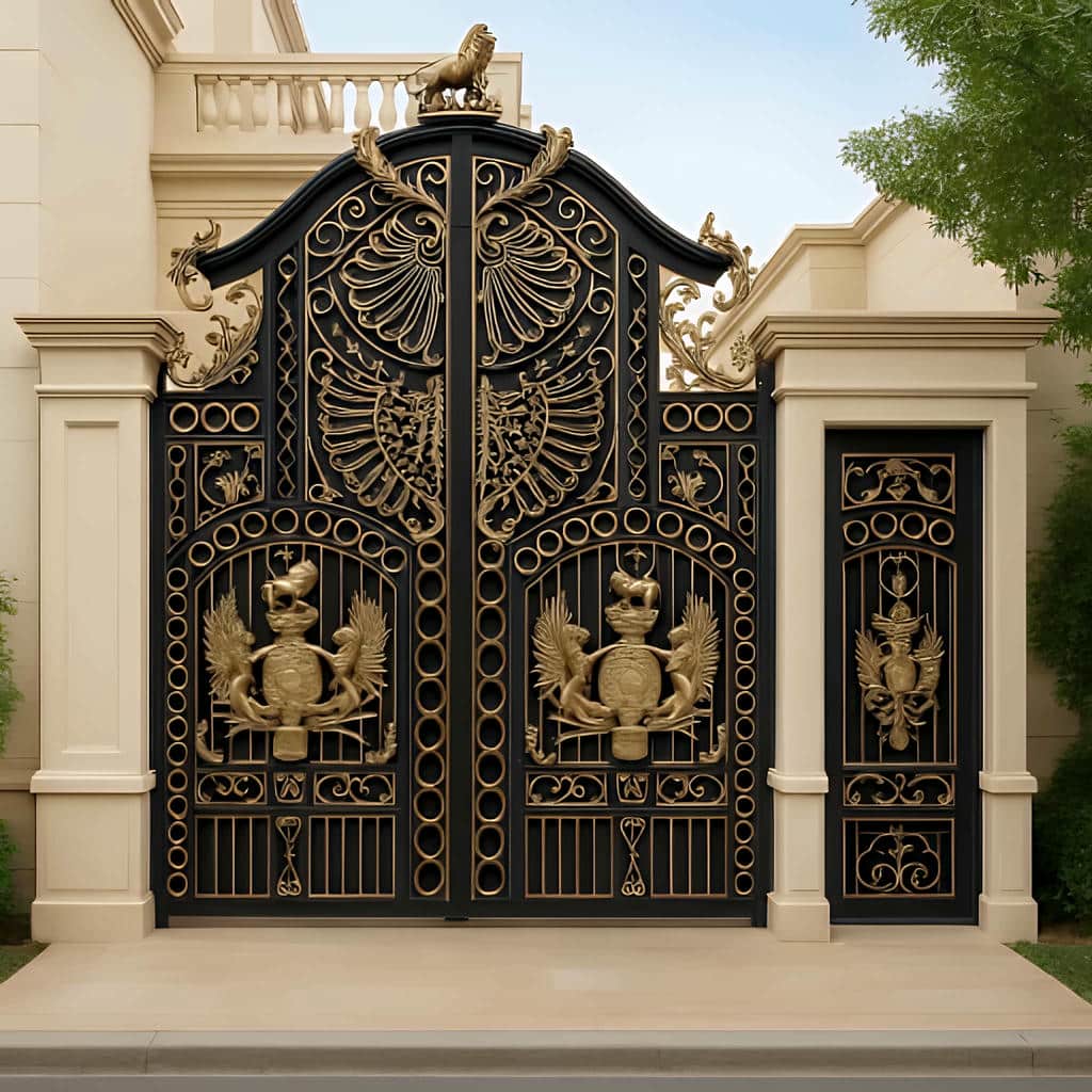 درب لوکس ویلا هماهنگ با معماری مدرن