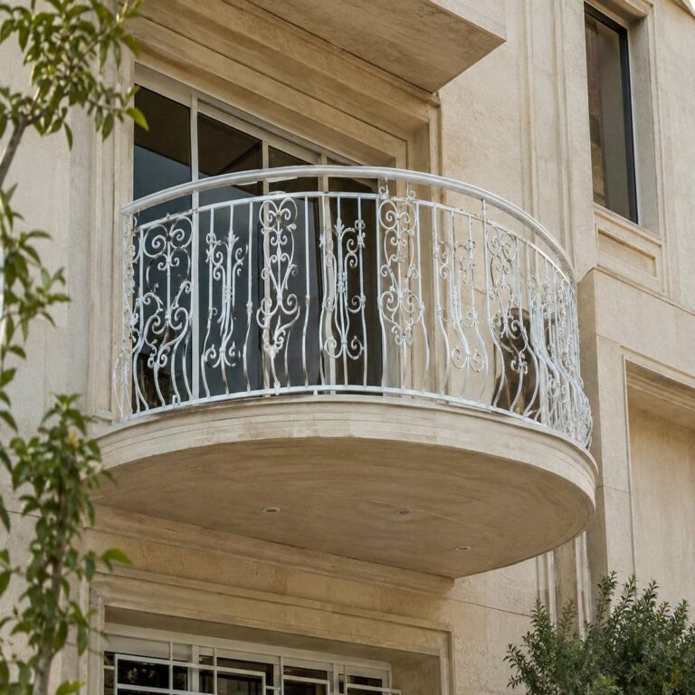 نرده مدرن بالکن با طراحی مینیمال