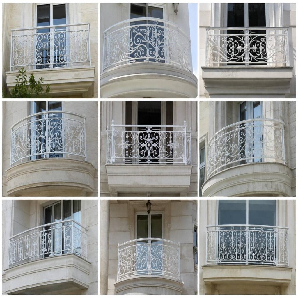 جان پناه بالکن فلزی پروژه نوساز