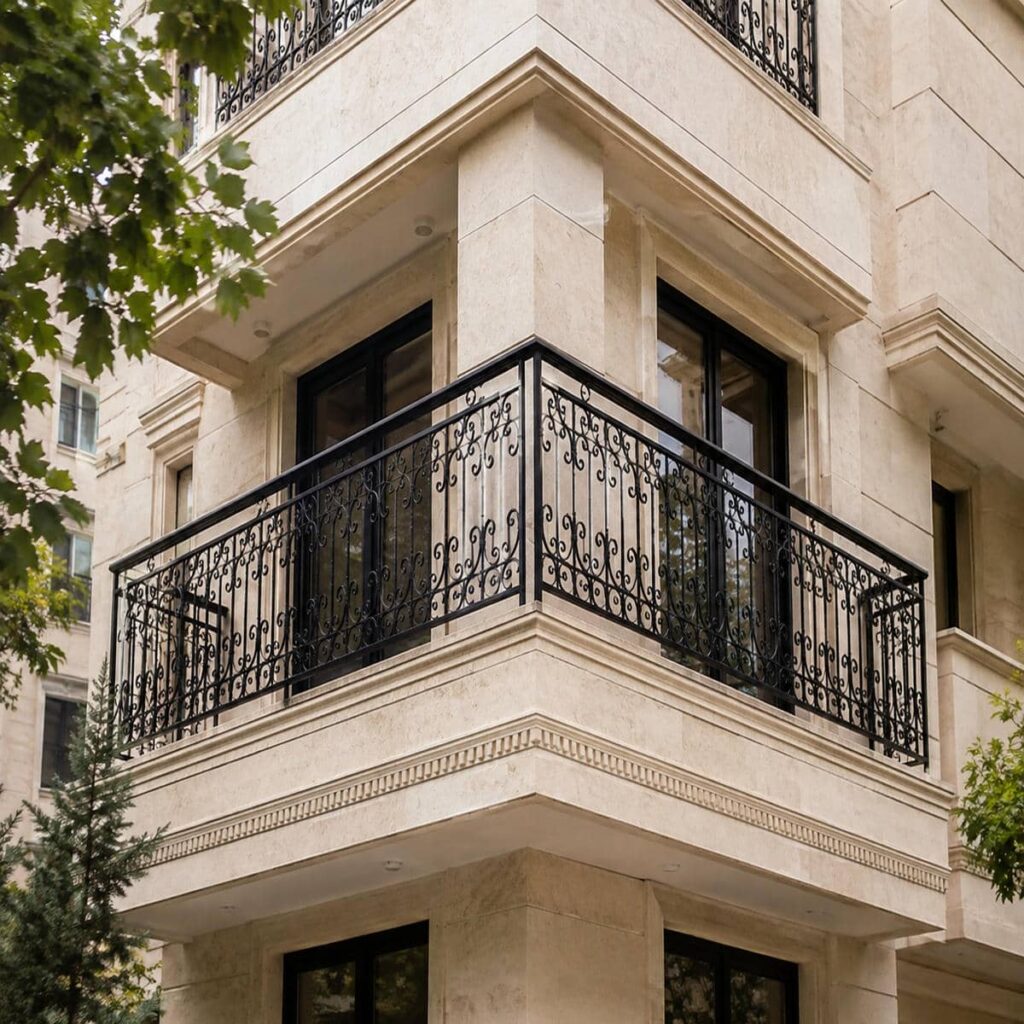 نرده دوبلکس هماهنگ با دکوراسیون