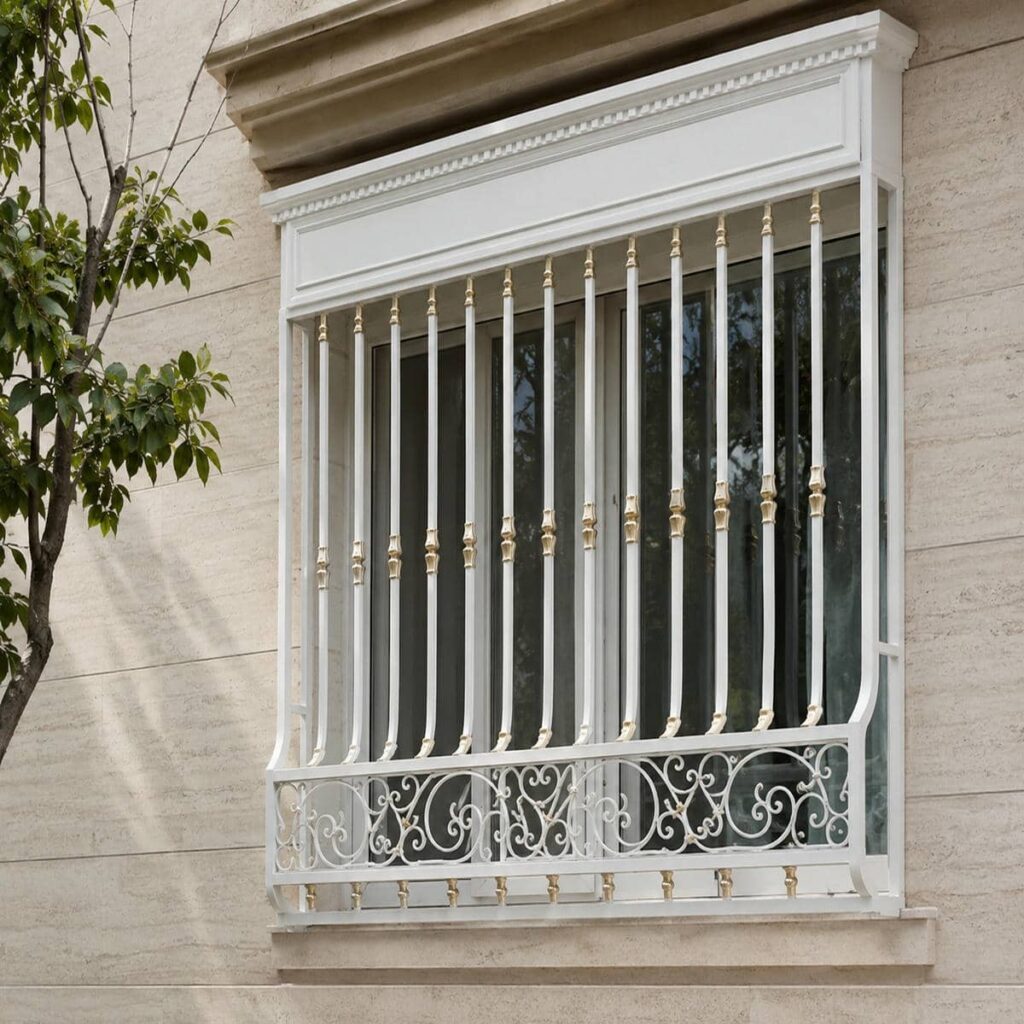حفاظ پنجره آهنی با ابعاد بزرگ