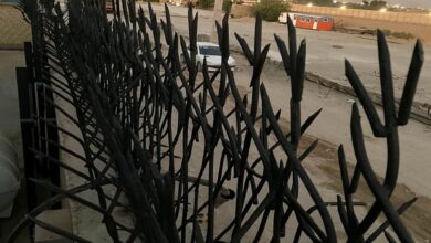 حفاظ غنچه ای فلزی با طراحی شاخه‌ای